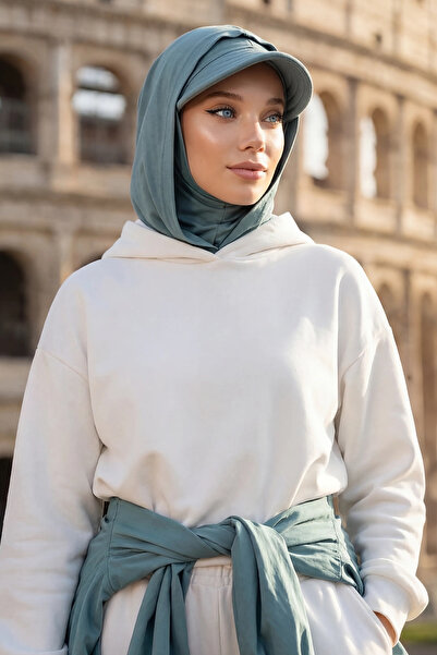 Aisha's Design Boneta instantanee pentru femei din bumbac pieptănat, cu prote...