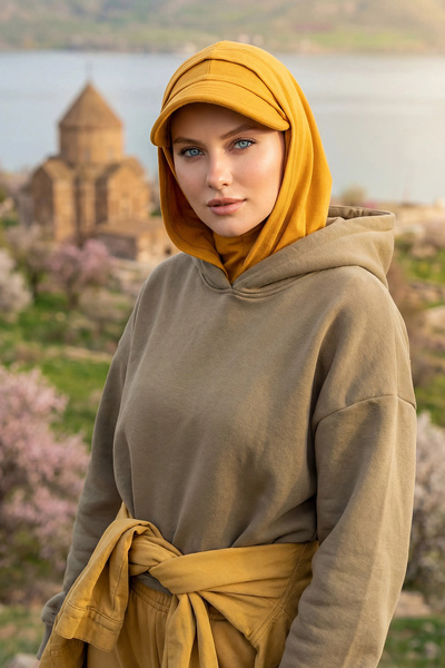 Aisha's Design Boneta instantanee pentru femei din bumbac pieptănat cu protec...