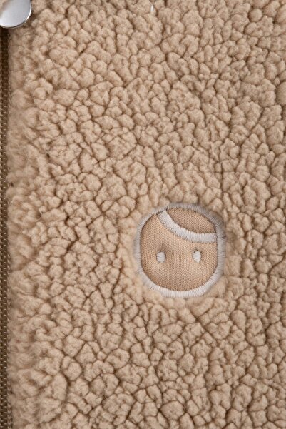 Little Gusto Wellsoft Hooded Baby Jacket Beige