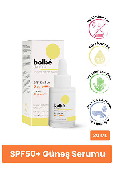 bolbé skincare SPF 50+ Yüksek Korumalı Leke Karşıtı ve Günlük Güneş Serumu (I...
