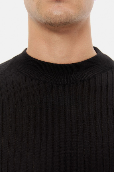 Twn εφαρμοστό Μαύρο πουλόβερ