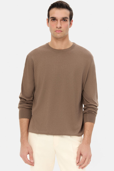 D'S Damat سترة Ds Damat ذات قصة عادية باللون البني المحبوك