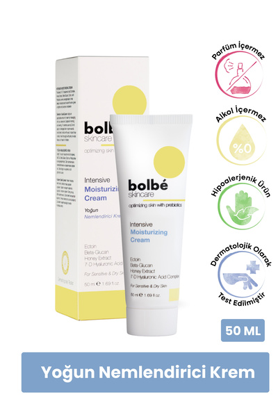 bolbé skincare Yoğun Nemlendirici, Onarıcı ve Besleyici, Prebiyotikli Yüz Kre...
