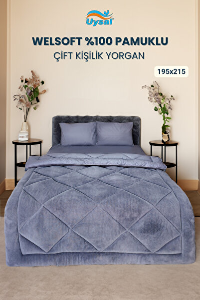 UYSAL WELSOFT AKFİL ÇİFT KİŞİLİK YORGAN ANTRASİT 195x215