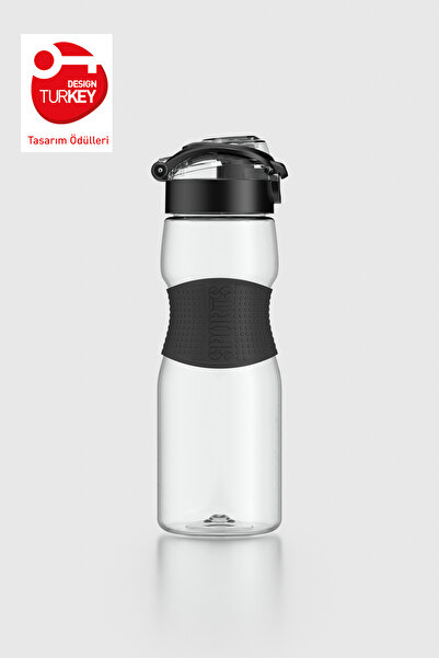 Renga زجاجة مياه تريتان سعة 730 مل من ساجا سيليكون 911033 باللون الأسود