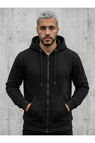 CLAW UP WORK SHİFT ZİP HOODİE BLACKOUT Unisex Tam Fermuarlı Kapüşonlu Sweatshirt