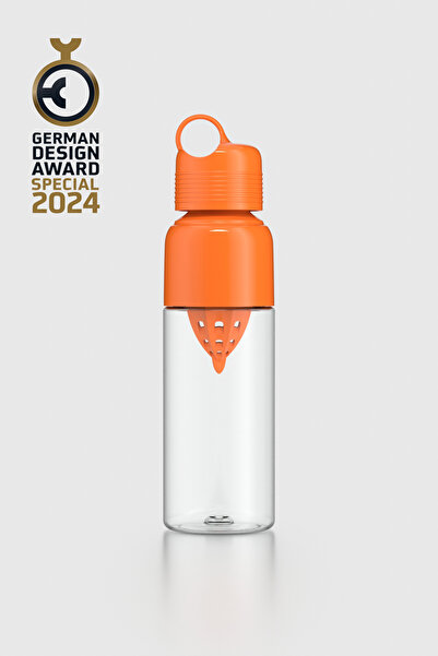 Renga Moon 600 ml Tritan Squeezer Detox Bottle 911028 Orange
