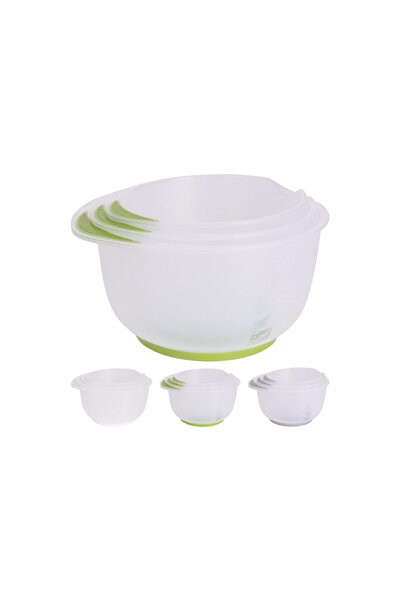 Excellent Houseware Set of 3 Excellent bowls, BPA free, 16/19/22cm- 1.5/2/2.5...