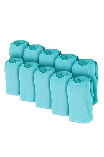 USR Antrenman Yeleği Fileli Turkuaz Büyük Boy - Bib 10 lu Paket - 30722