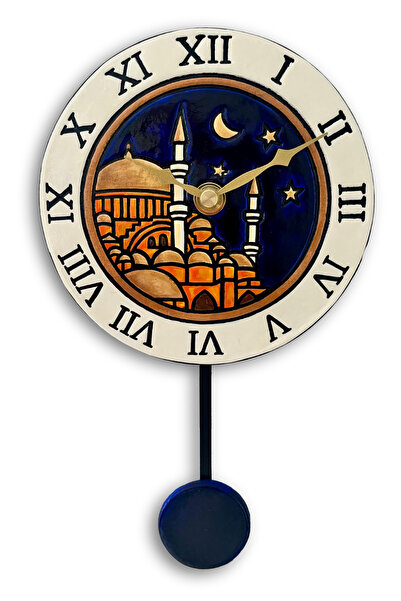 Tick Tack Clocks İstanbul Koleksiyonu Seramik Sarkaçlı Duvar Saati | El Yapım...