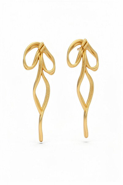 DEMOKAN Kadın Küpe Orta Boy Fiyonk Küpe