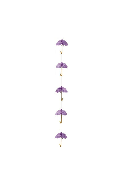 Mirific Party Ghirlandă decorativă, violet, 1,2 m, umbrelă