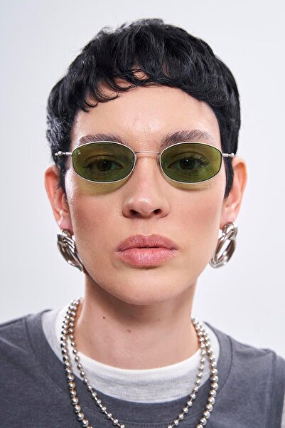 Bilge Karga Wright Silver Dark Green Sunglasses