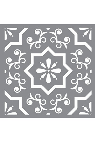 Artikel Karo 54 Stencil Boyama şablonu 30x30 cm, Duvar Stencil, Fayans Stenci...