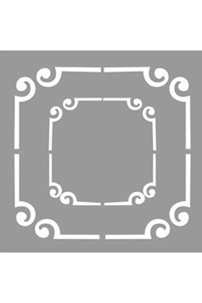 Artikel İkili Çerçece Stencil Boyama şablonu 30x30 cm, Duvar Stencil, Fayans ...