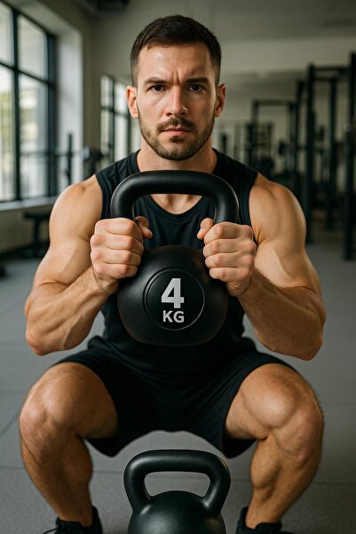 Mrt T117 4 Kg Çaydanlık Tipi Dambıl Kettlebell Ağırlık