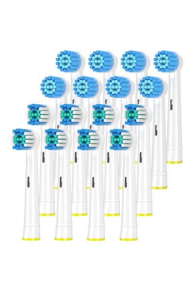 Choice 16 قطعة من رؤوس فرشاة الأسنان البديلة البيضاء لفرشاة الأسنان أورال بي ...