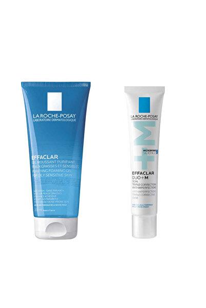 La Roche Posay Effaclar Yüz Temizleme Jeli 200 Ml ve Effaclar Duo+M Yüz Kremi...