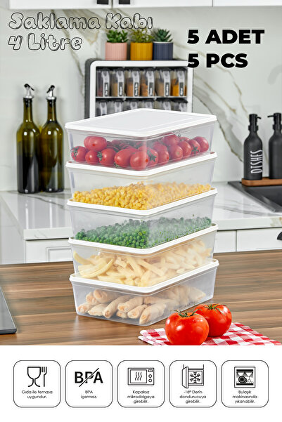 Mefa Mutfak حاوية تخزين مناسبة للثلاجة والميكروويف والثلاجة المبردة طقم فريش ...