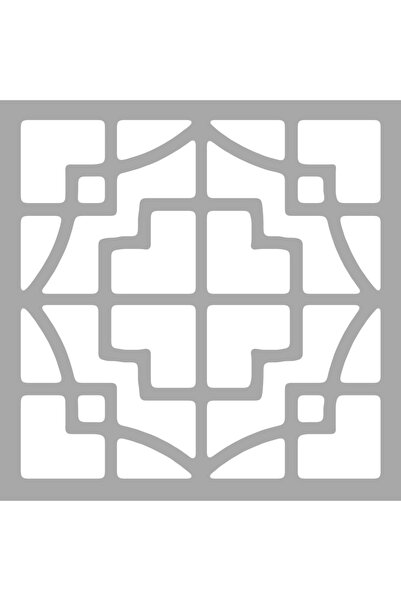Artikel Art Karo-4 Stencil Boyama şablonu 30x30 cm, Duvar Stencil, Fayans Ste...