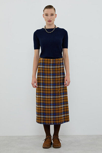 Roman Ekose Tüvit Midi Boy Etek Standart Renk K2615054_089
