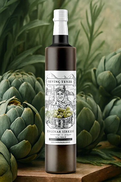 Organik Teyze Sevinç Teyze Doğal Fermantasyon Enginar Sirkesi, Artichoke Vine...