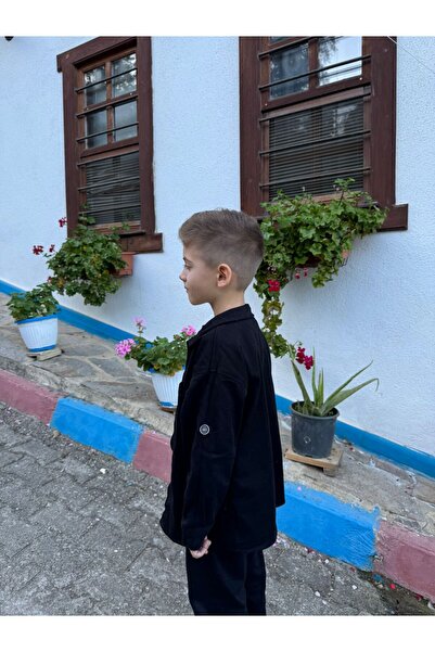 Pollito Boy's Cotton Shirt T-shirt Trousers 3-Piece Bottom Top Set