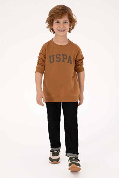 U.S. Polo Assn. Erkek Çocuk Yeşil Basic Bisiklet Yaka Sweatshirt 50313830-VR250