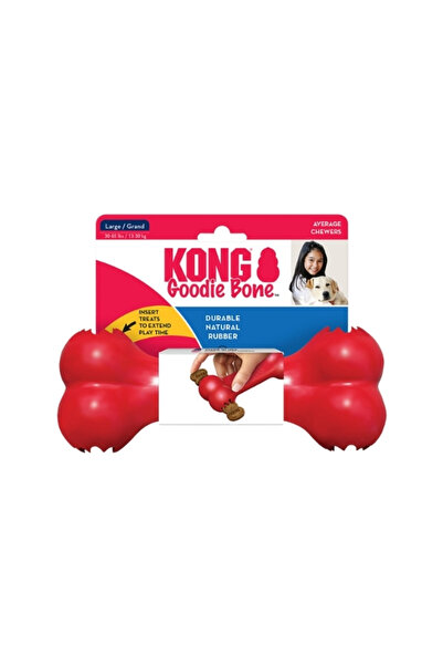Kong لعبة كلب مطاطية على شكل عظمة TR-أحمر-كبير-21 سم