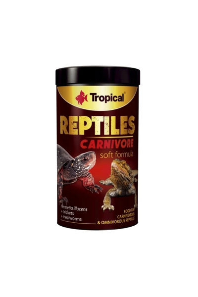 Tropical Reptiles Carnivore Soft Etobur ve Omnivor Sürüngenler için Yem 1000 ...