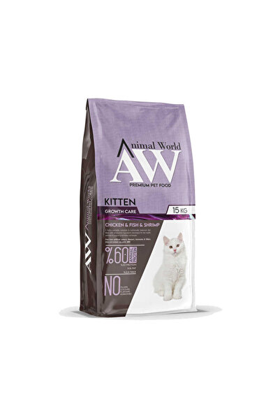Animal World Kitten Tavuk Etli ve Karidesli Yavru Kedi Maması 15 Kg-0 - 1 Yaş-Hayır