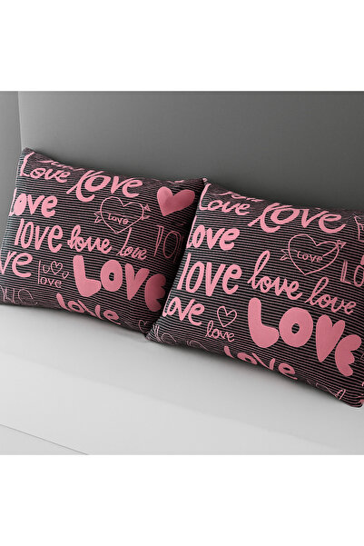 İsmail Gürel LOVE DESEN YASTIK KILIFI 2 Lİ 50X70