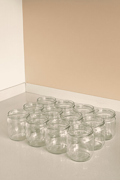 Sarkap Home 12'li 425 ml Kapaksız Cam Kavanoz