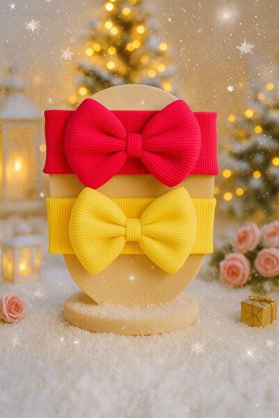 Pico Baby مجموعة من قطعتين من باندانا بفيونكة للفتيات الصغيرات والأطفال (فوشي...