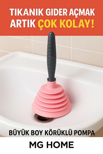 VENON 1 Adet Körüklü Pompa Lavabo Açıcı Gider Açıcı (BÜYÜK BOY )