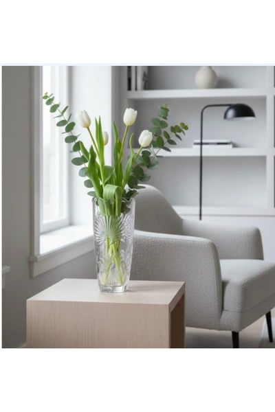 ORTAKÖY CENNETİ Vasă de cristal 1 bucată Vasă din sticlă de cristal 17,5 cm