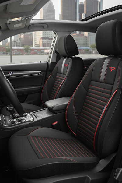 Panda Kılıf Panda Detroit Series Linen Fabric Car Seat Cover - Full Set