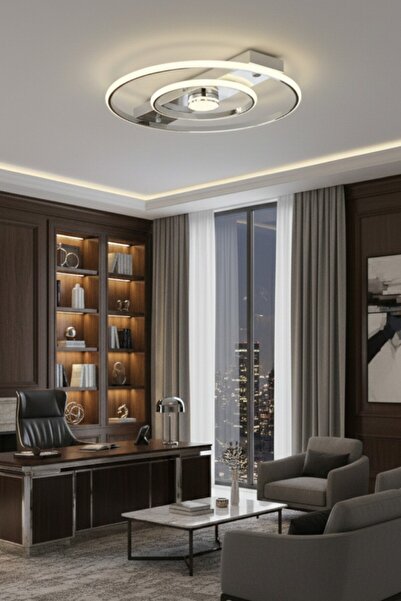 ESSLİGHT ALFA 45 LİK LED AVİZE 3 RENK IŞIK MOD MODERN DEKORATİF AYDINLATMA SALON YATAK ODASI MUTFAK