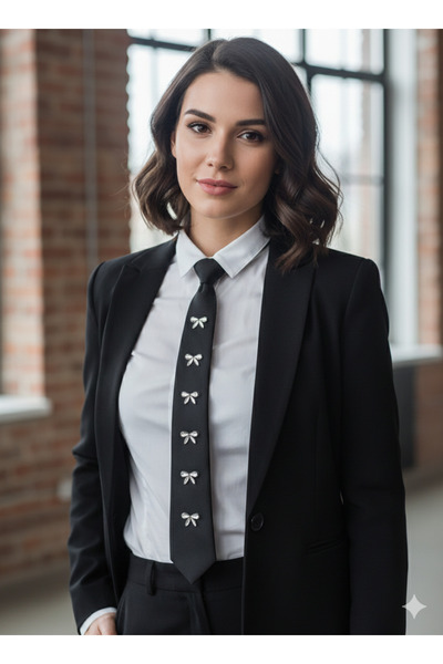 ESRA ŞELEM Бант Модель Кам'яний Жіночий Краватка Спеціальний День Дизайн Краватка Аксесуар