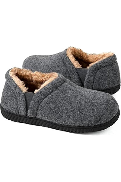 OEM Thermal foam slippers with non-slip rubber sole and elastic band on the side, size 45