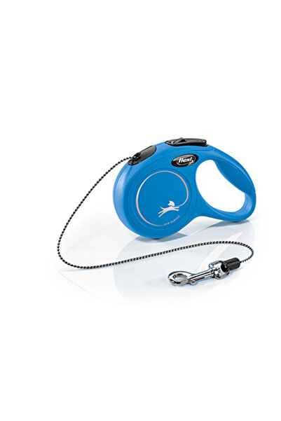Flexi New Classic Rope Automatic Dog Walking Collar Tr-Blue-Xsmall-3 Mt