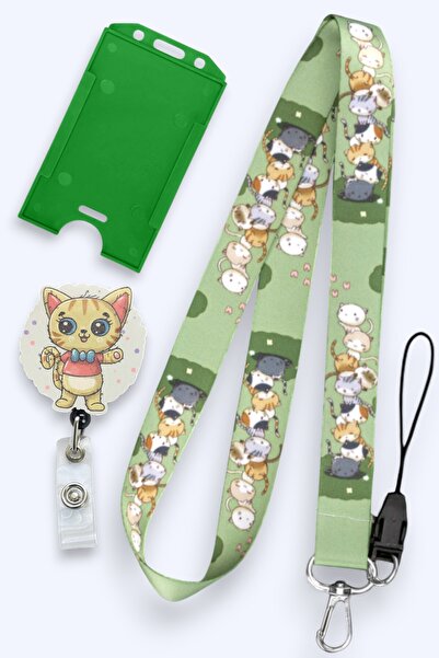 MİLLENEX Kedi Kulesi Yaka Kartı Boyun İpi Boyun Aski İpi 3 Lü Boyun Set Yoyo ...