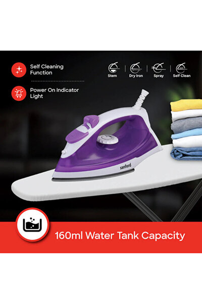Sanford Sanford SF48SI Steam Iron – 2200 Watts – 160ml Tank Capacity