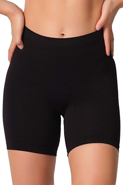 Belinay 0289 Kadın Modal Kısa Tayt Siyah L