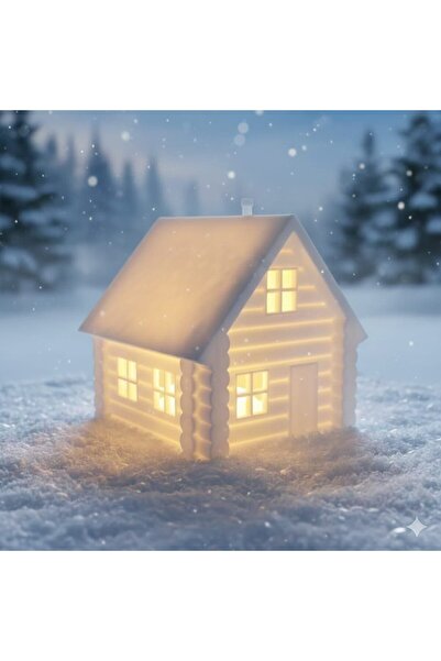 USE CRAFT LED Gece Lambası | Dekoratif Mini Ev | Pilli Mum Uyumlu