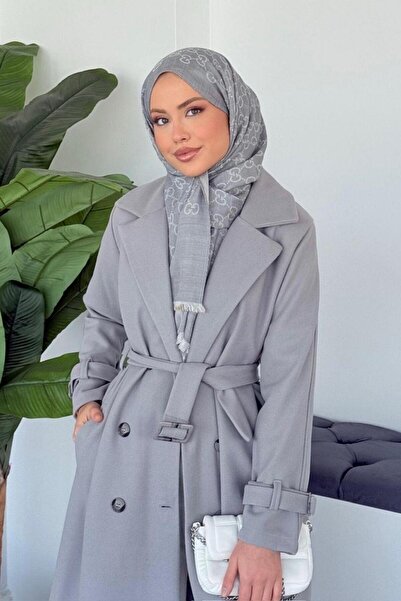 Şulemoda Giyim Dual Kaşe Kaban Gray