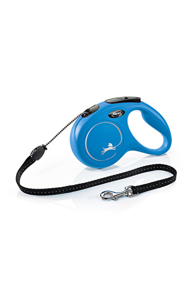 Flexi New Classic Rope Automatic Dog Walking Collar Tr-Blue-Xsmall-3 Mt