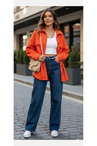 MİRİLİA Çift Cep Kaşe Gömlek