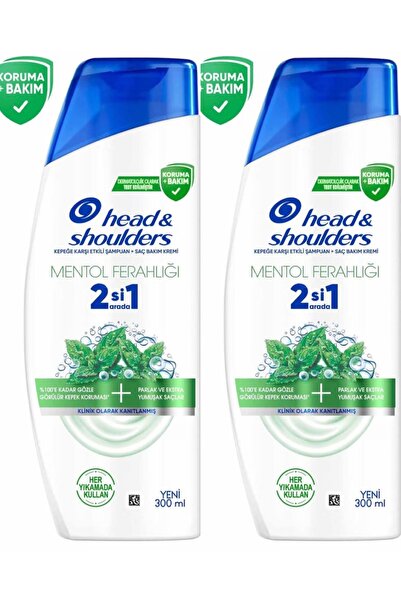 Head & Shoulders 2-in-1 Anti-Dandruff Shampoo Menthol 330 ml X 2 Pieces