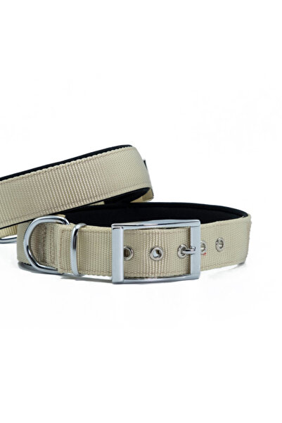 Doggie Elit Dokuma Köpek Boyun Tasması TR-Large-3x47-55 Cm-Haki
